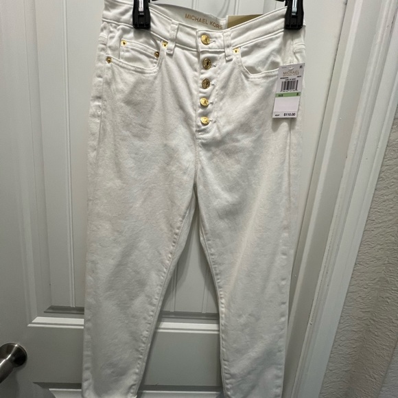 Michael Kors Selma hi rise cropped skinny Jean size 8 - Picture 2 of 7